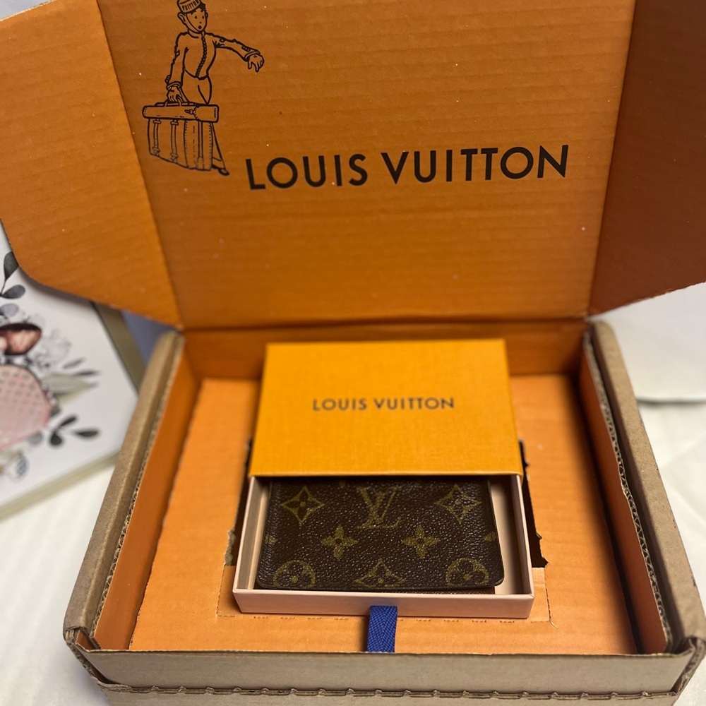 Louis Vuitton Pocket Organizer Monogram Card Case LV Port 2 Cult Horizontal